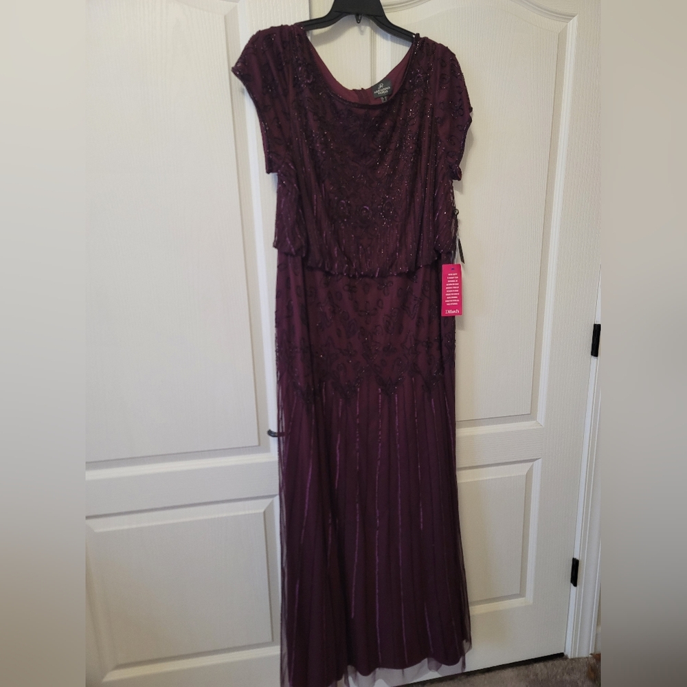 Elegant Plum Evening Gown